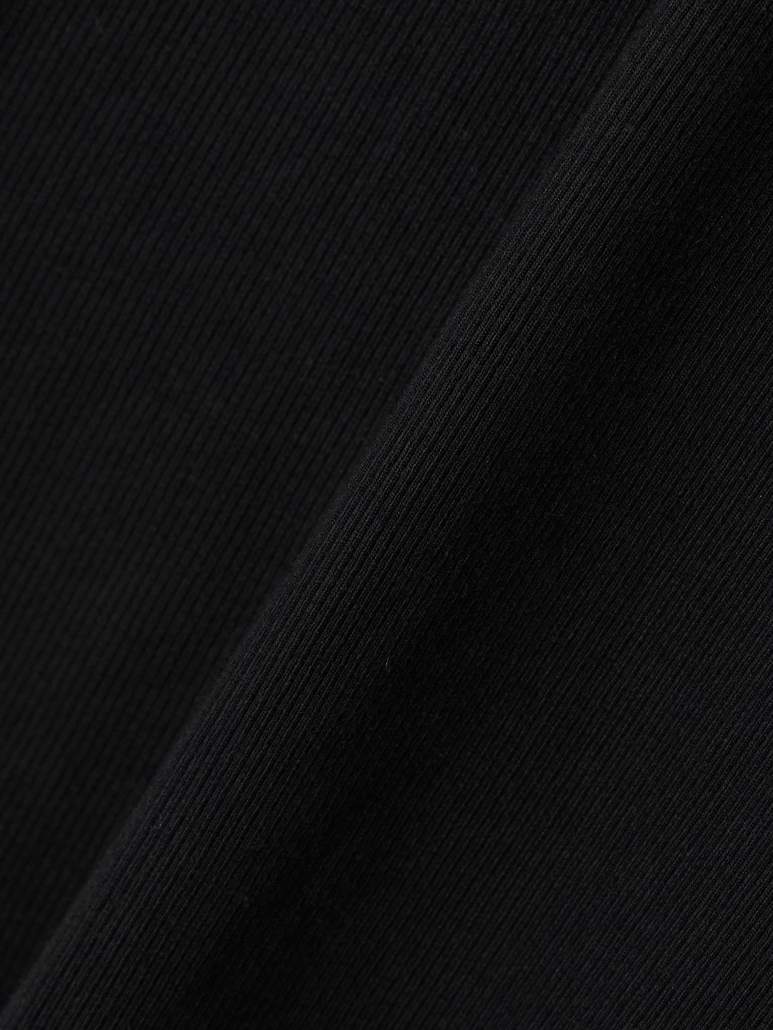 Ribbed jersey T-shirt Black - 4
