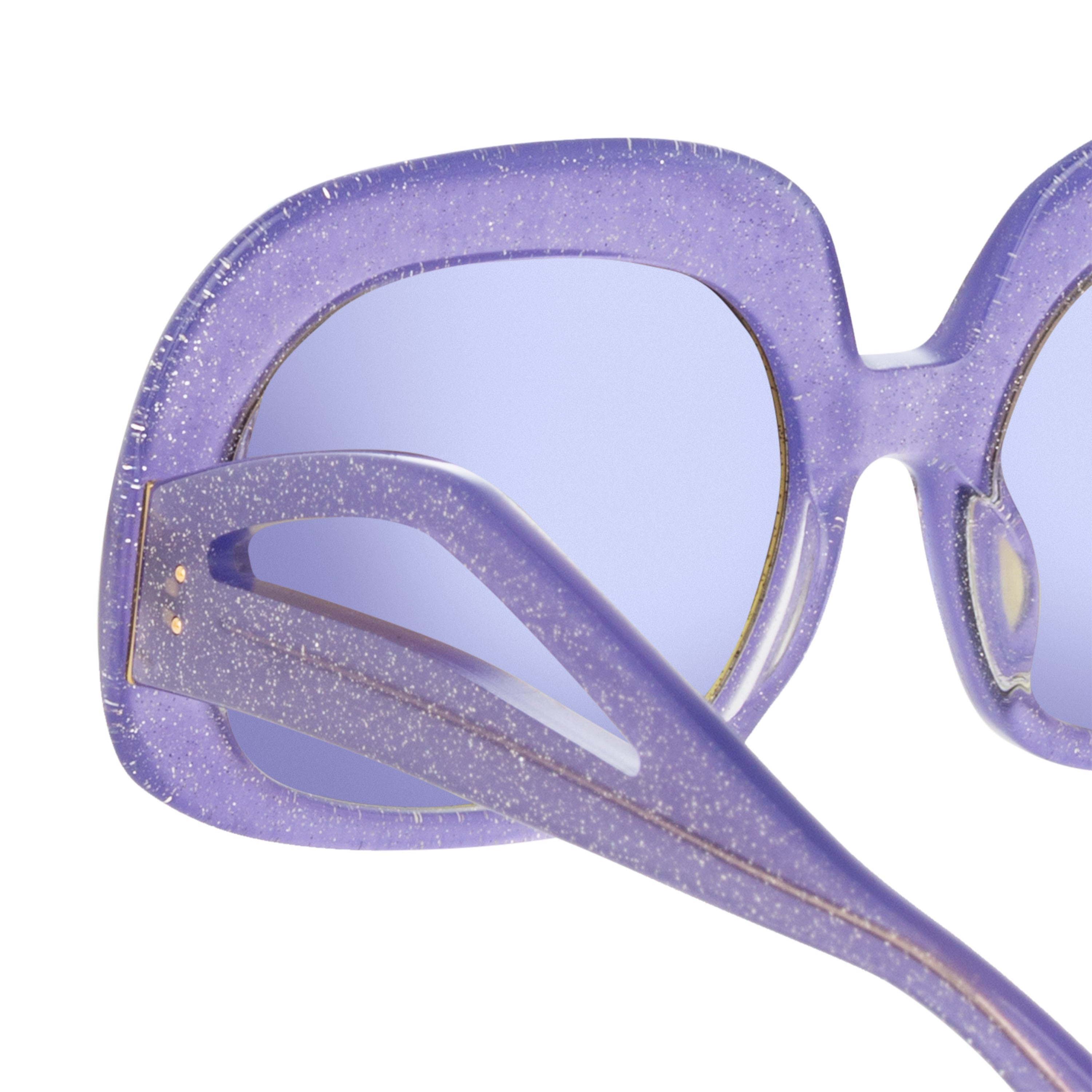 LEA OVERSIZED SUNGLASSES IN PURPLE - 5