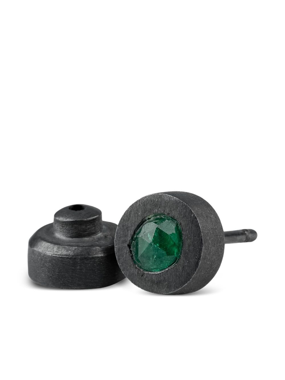 emerald stud earring - 2