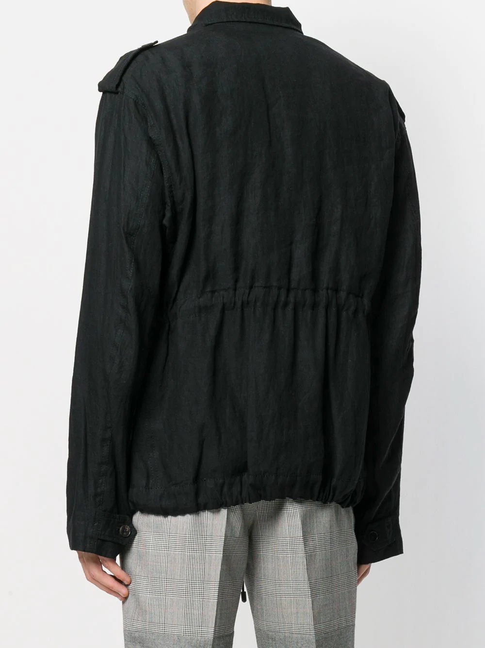 drawstring waist jacket - 4