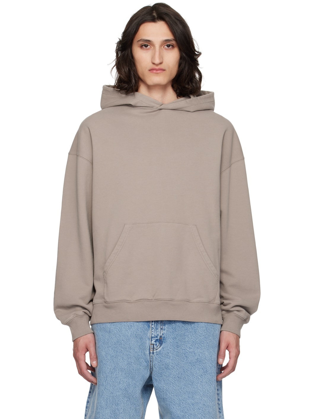 Taupe Drill Hoodie - 1
