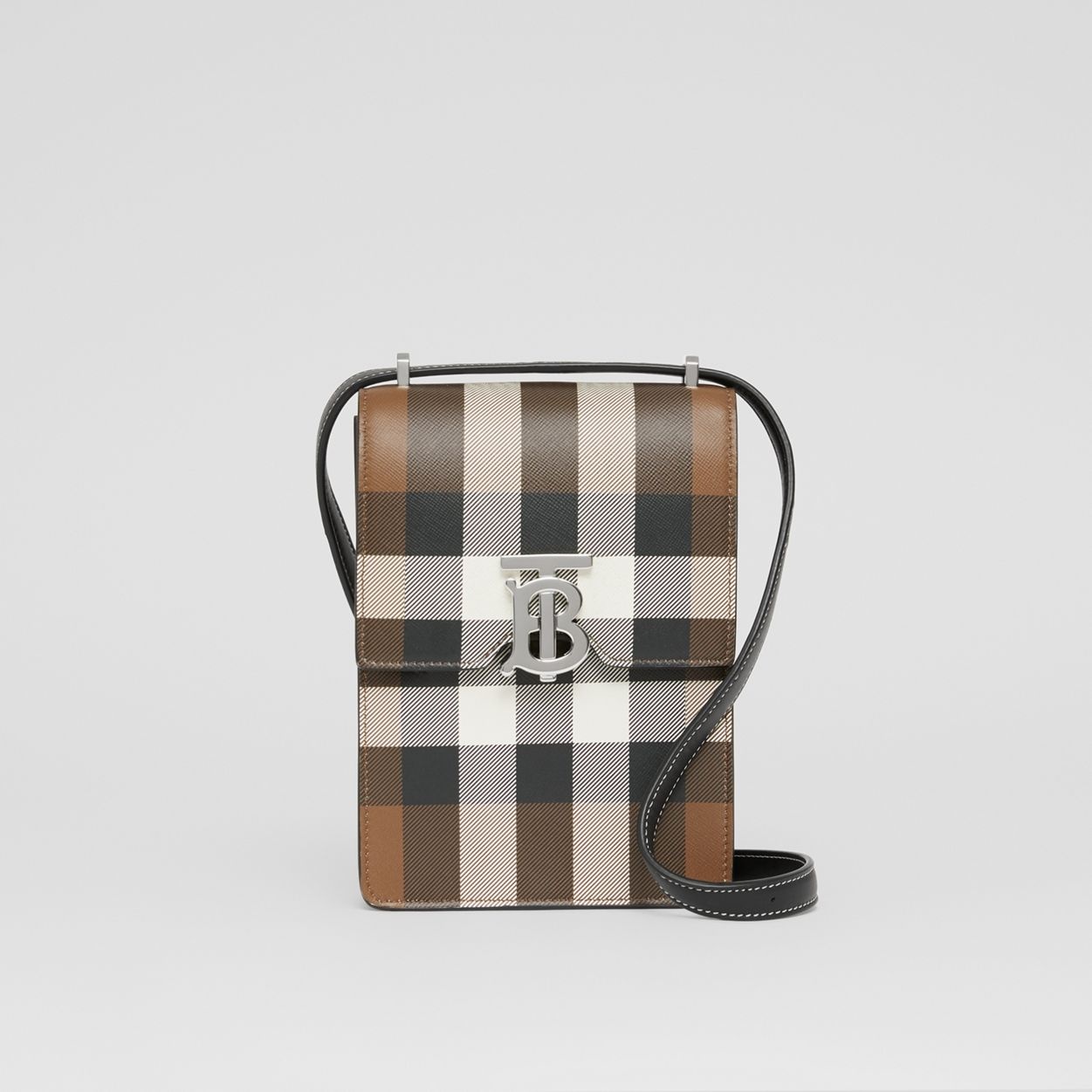 Check Print Leather Robin Bag - 1