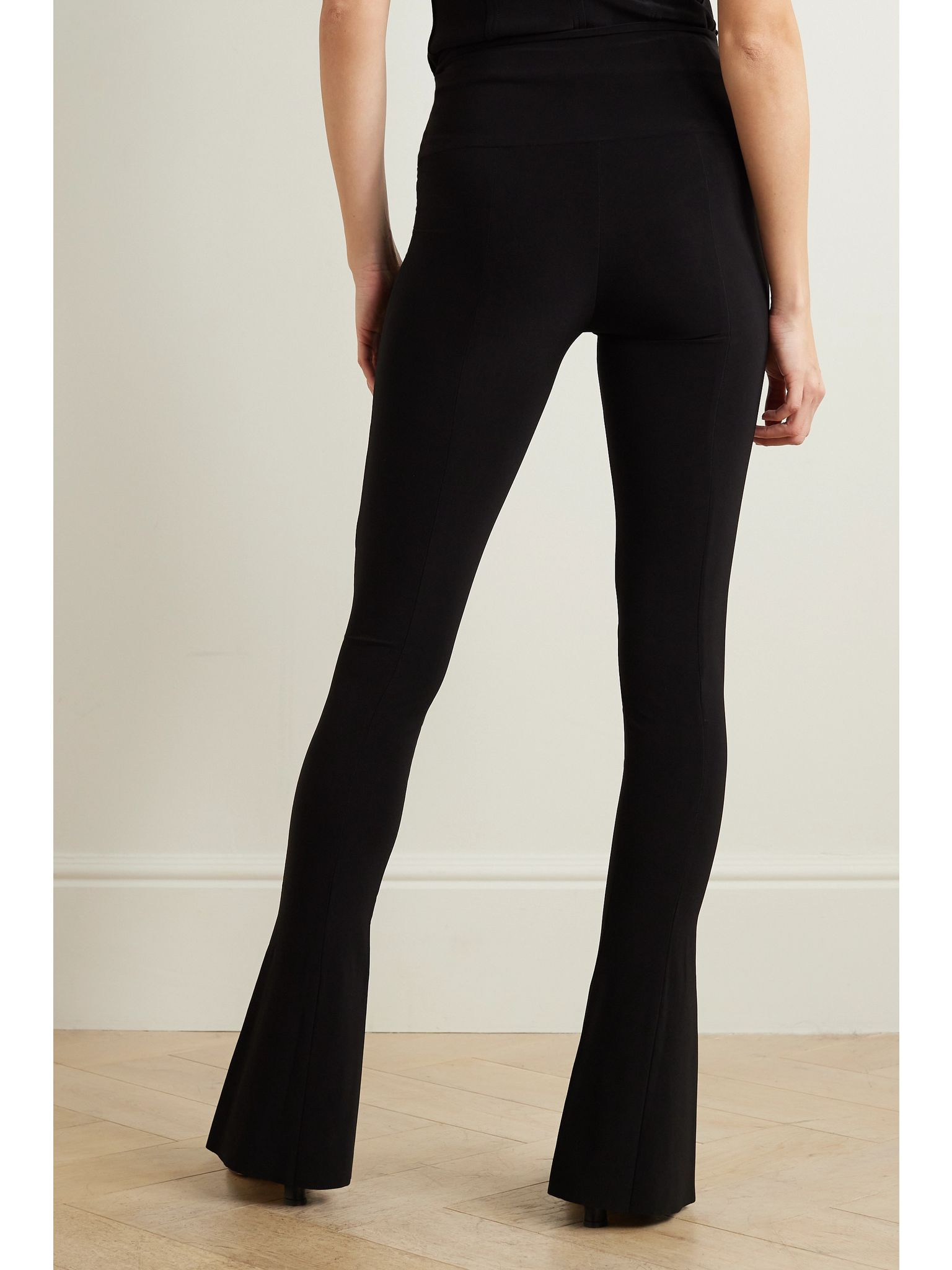Spat stretch-jersey flared leggings Black - 3