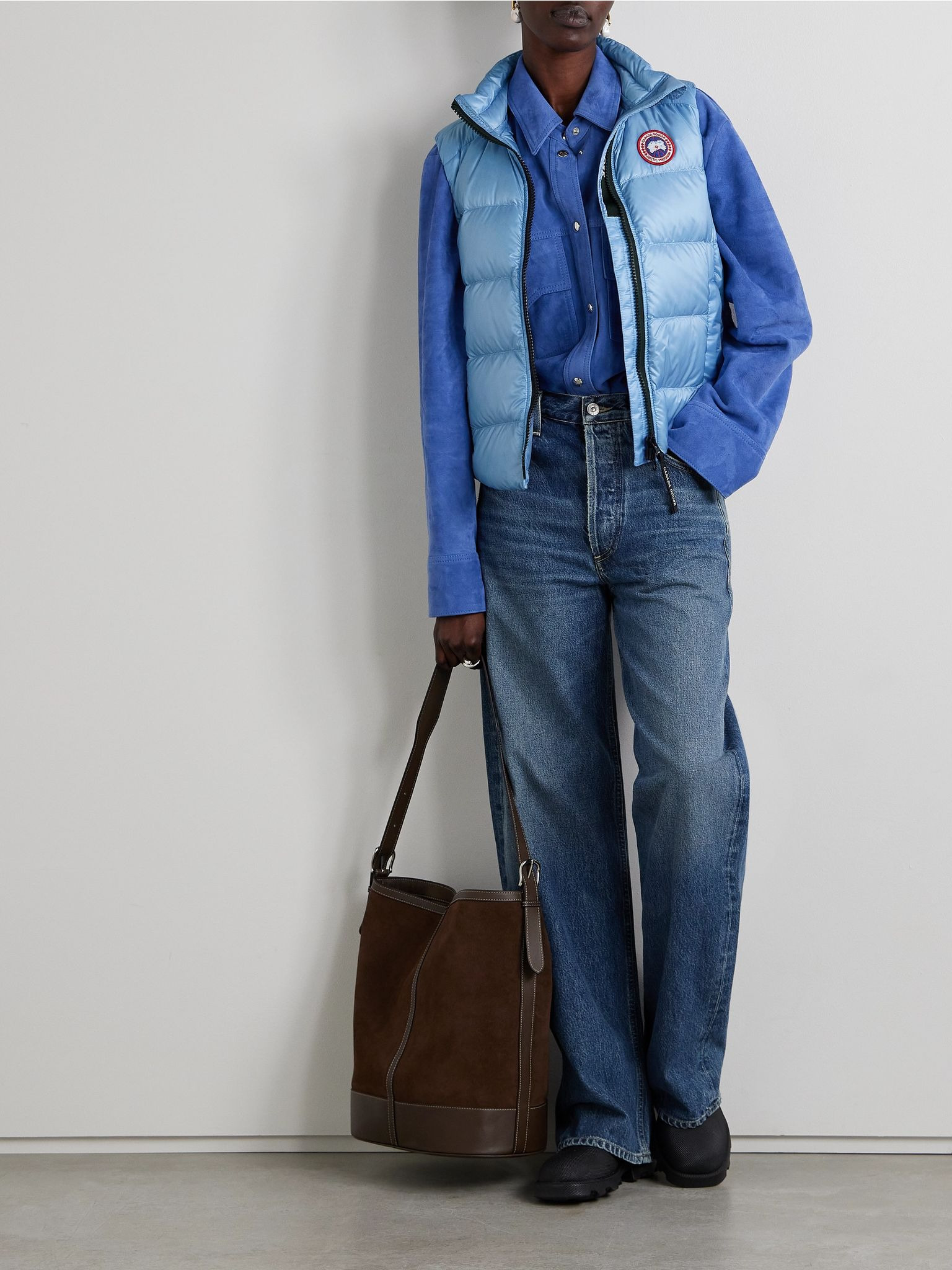Cypress quilted ripstop down vest Light blue - 2