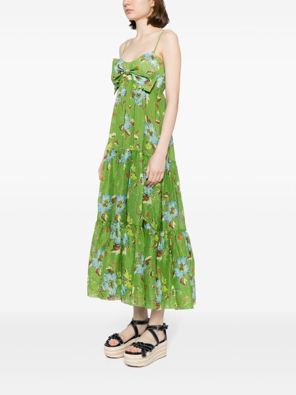 Hotel Lamu floral-print midi dress - 3