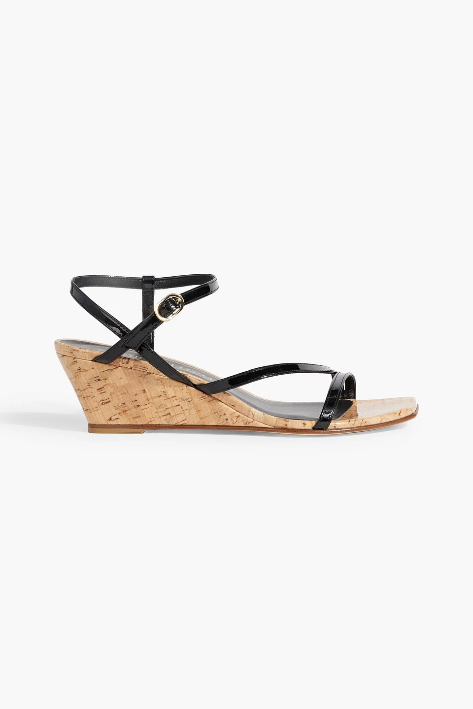 Oasis 50 patent-leather wedge sandals - 1