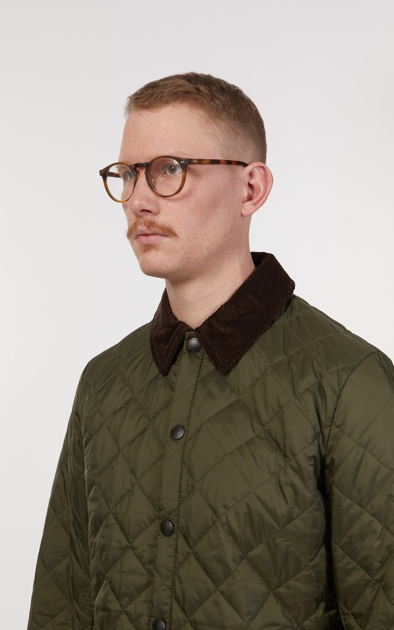 QUILTED JACKET HERITAGE LIDDESDALE OLIVE - 8