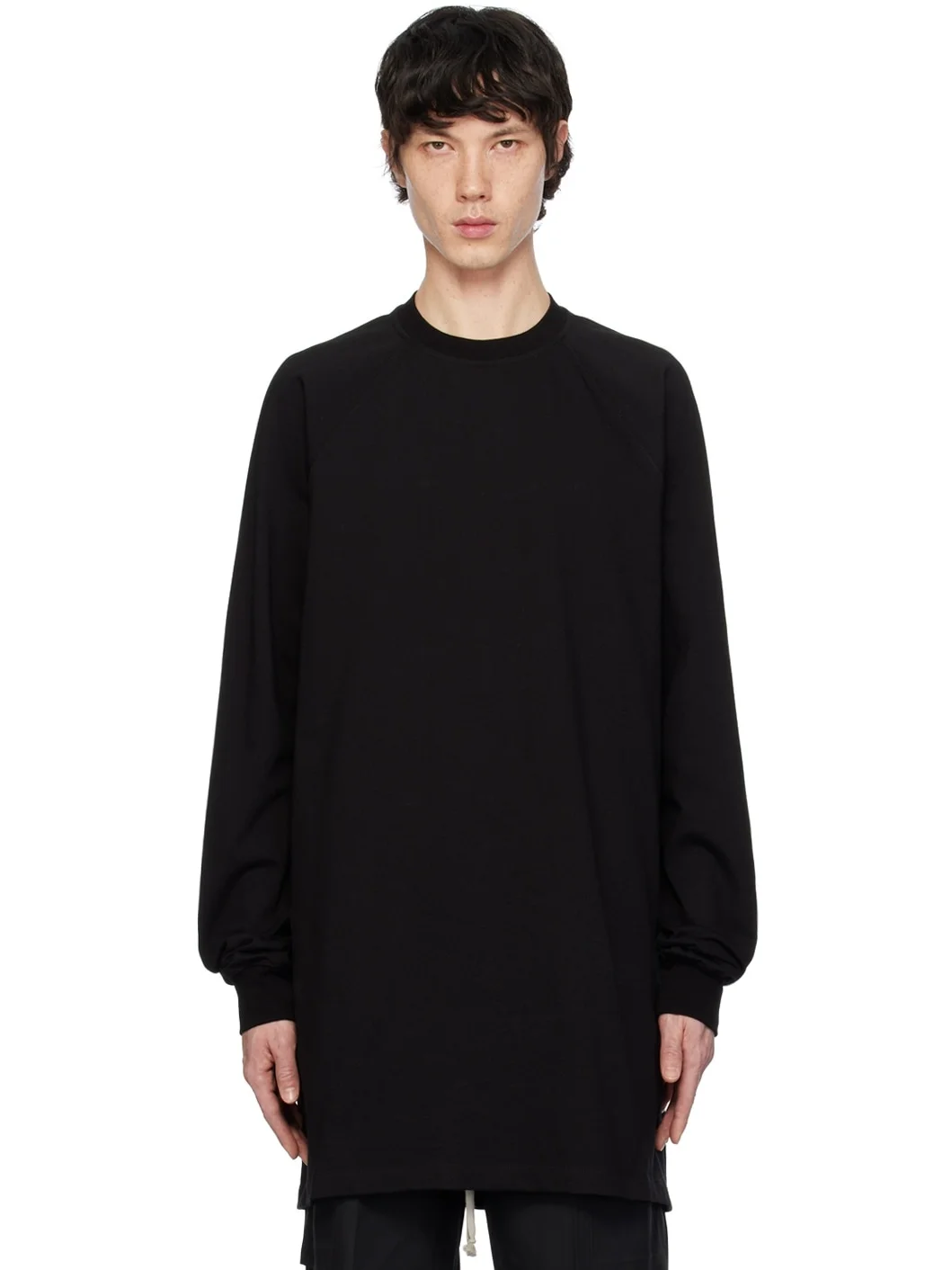 seam-detail cotton sweatshirt - 1