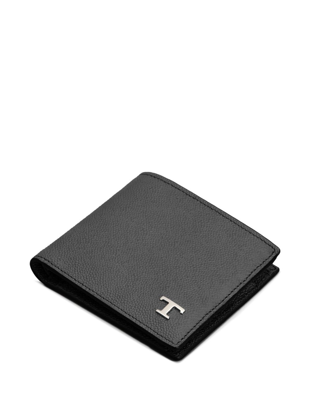 logo-plaque leather wallet - 3
