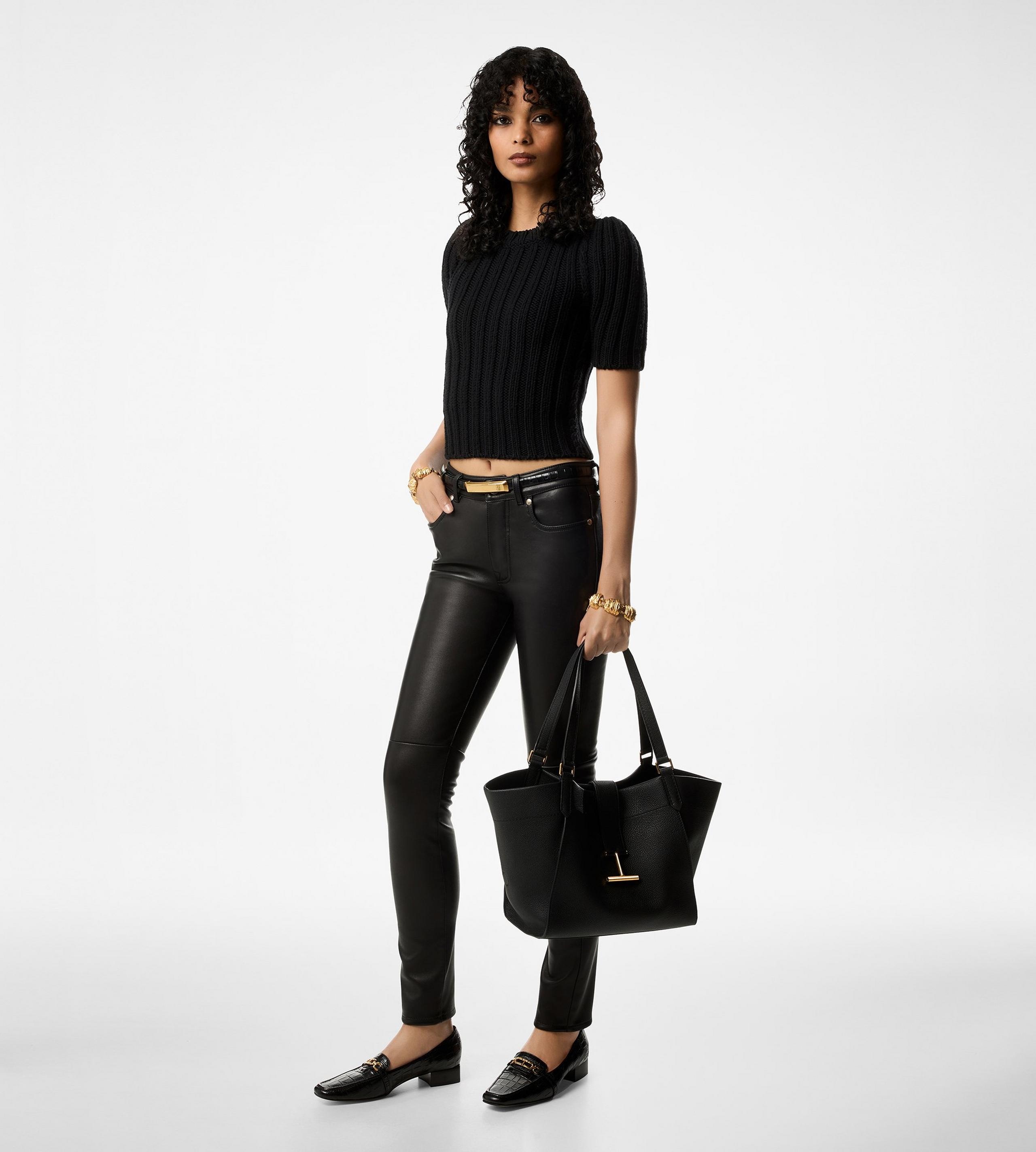 GRAIN LEATHER TARA MEDIUM TOTE - 7