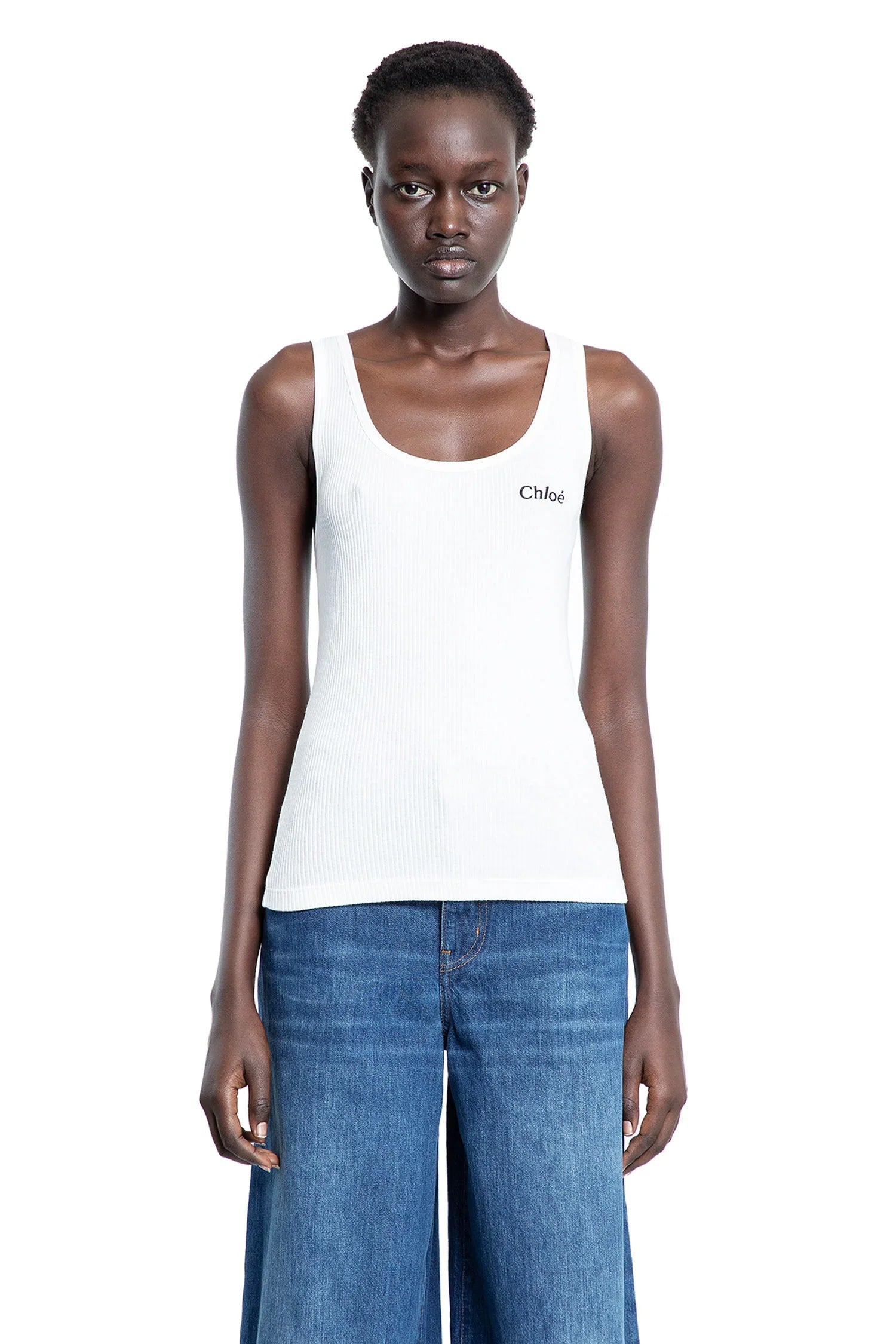 Ribbed-Jersey-Logo-Tank-Top - 2