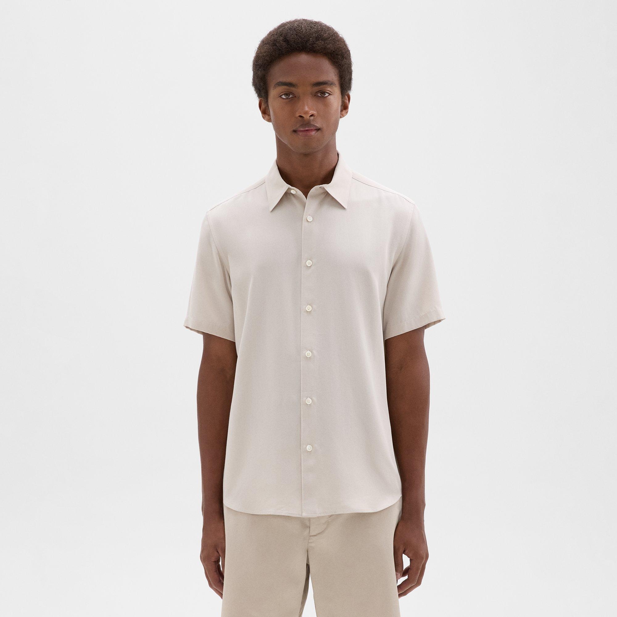 Irving Short-Sleeve Shirt in Fluid Twill - 2