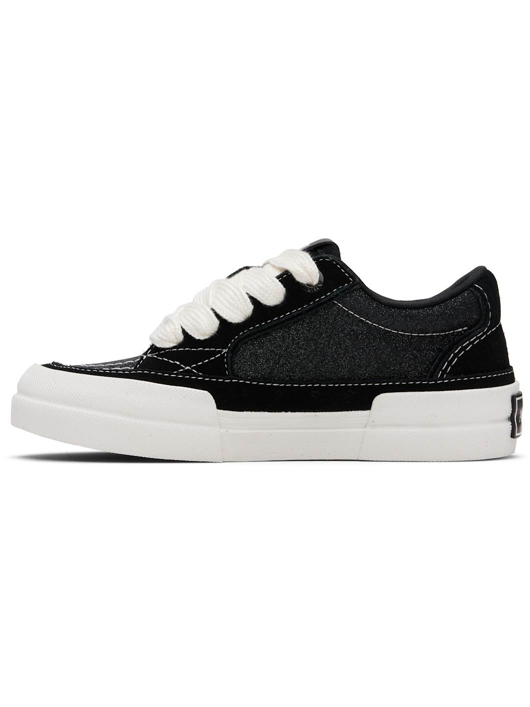 Black Glitter Sunset Skate Sneakers - 3