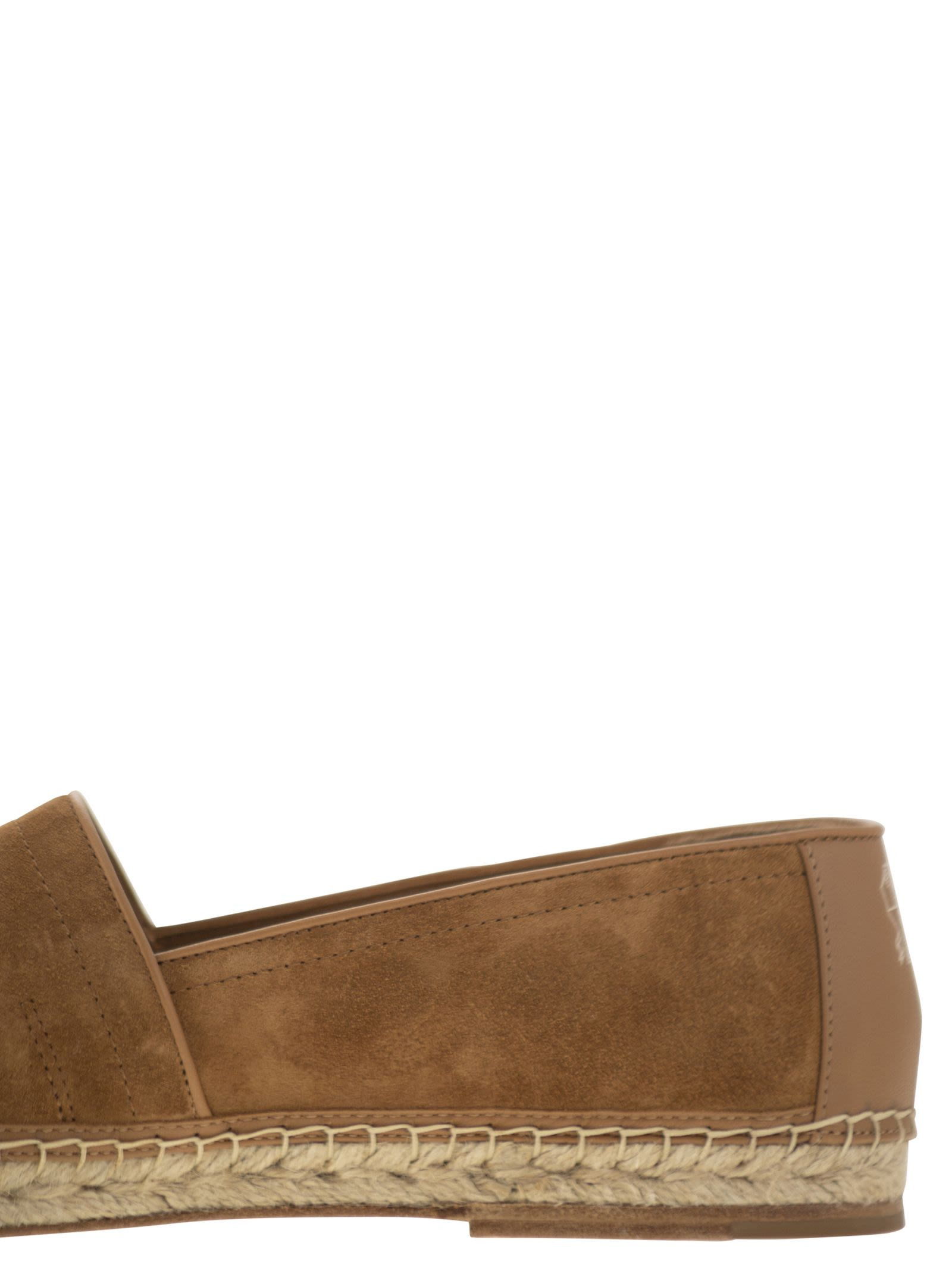 Brunello Cucinelli Men Washed Suede Espadrilles With Beading - 7