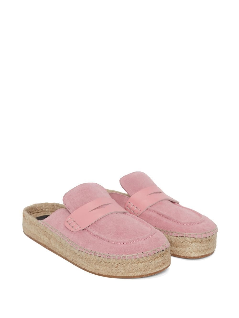 suede espadrille loafers - 2