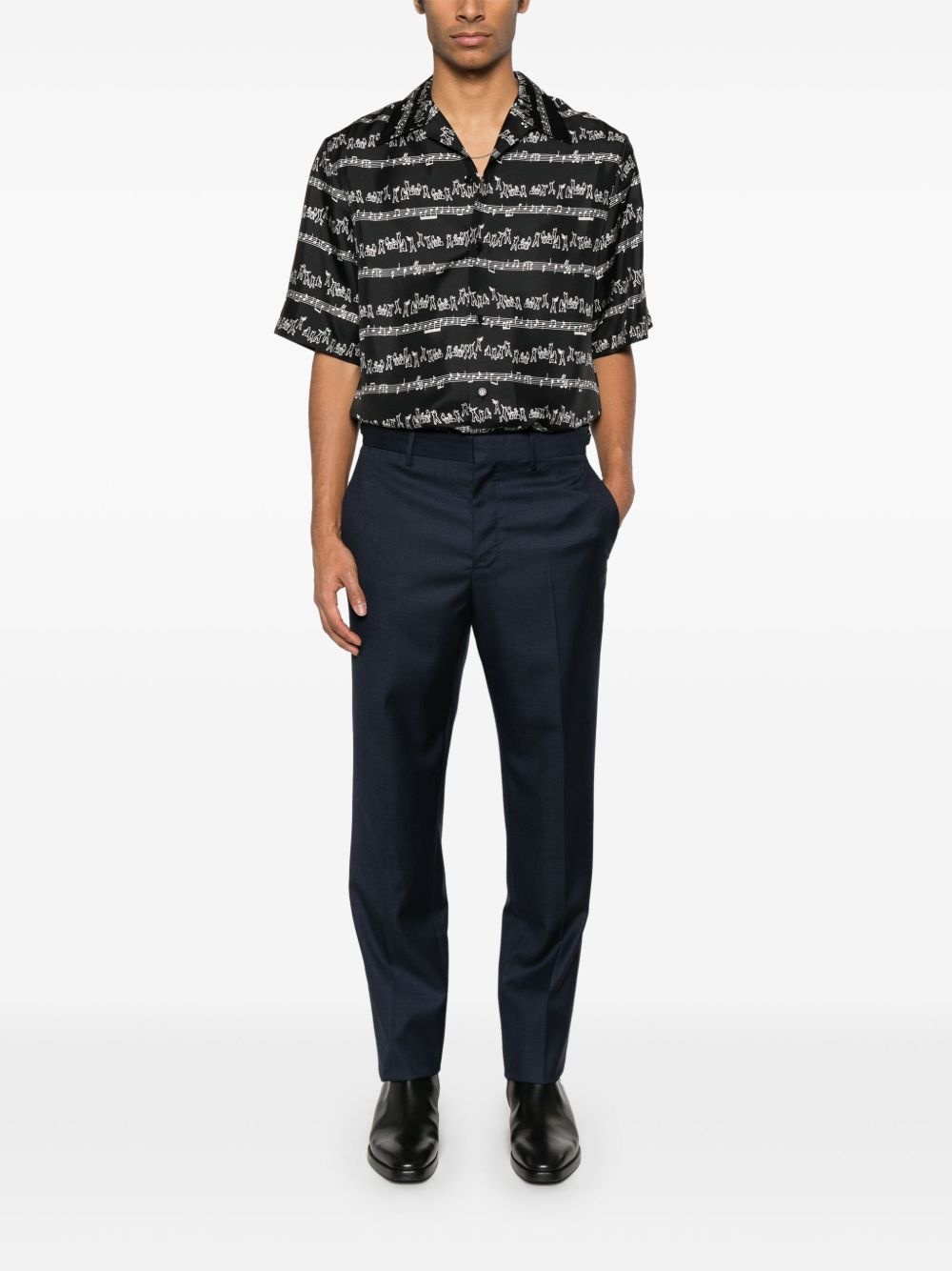 wool formal trousers - 2