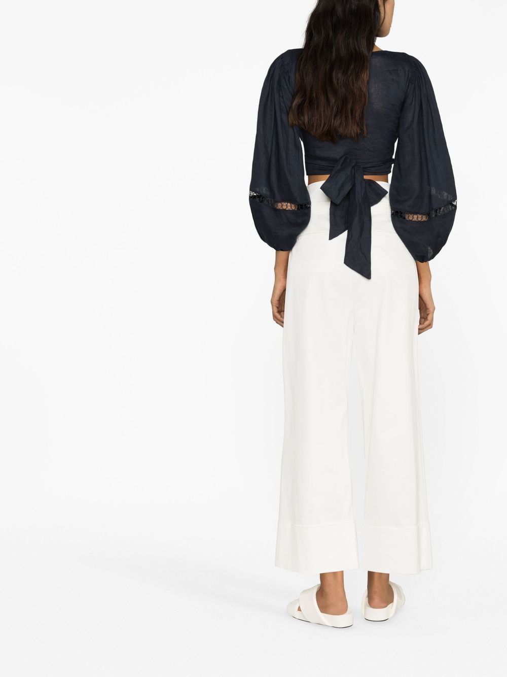 paper-bag waist trousers - 3