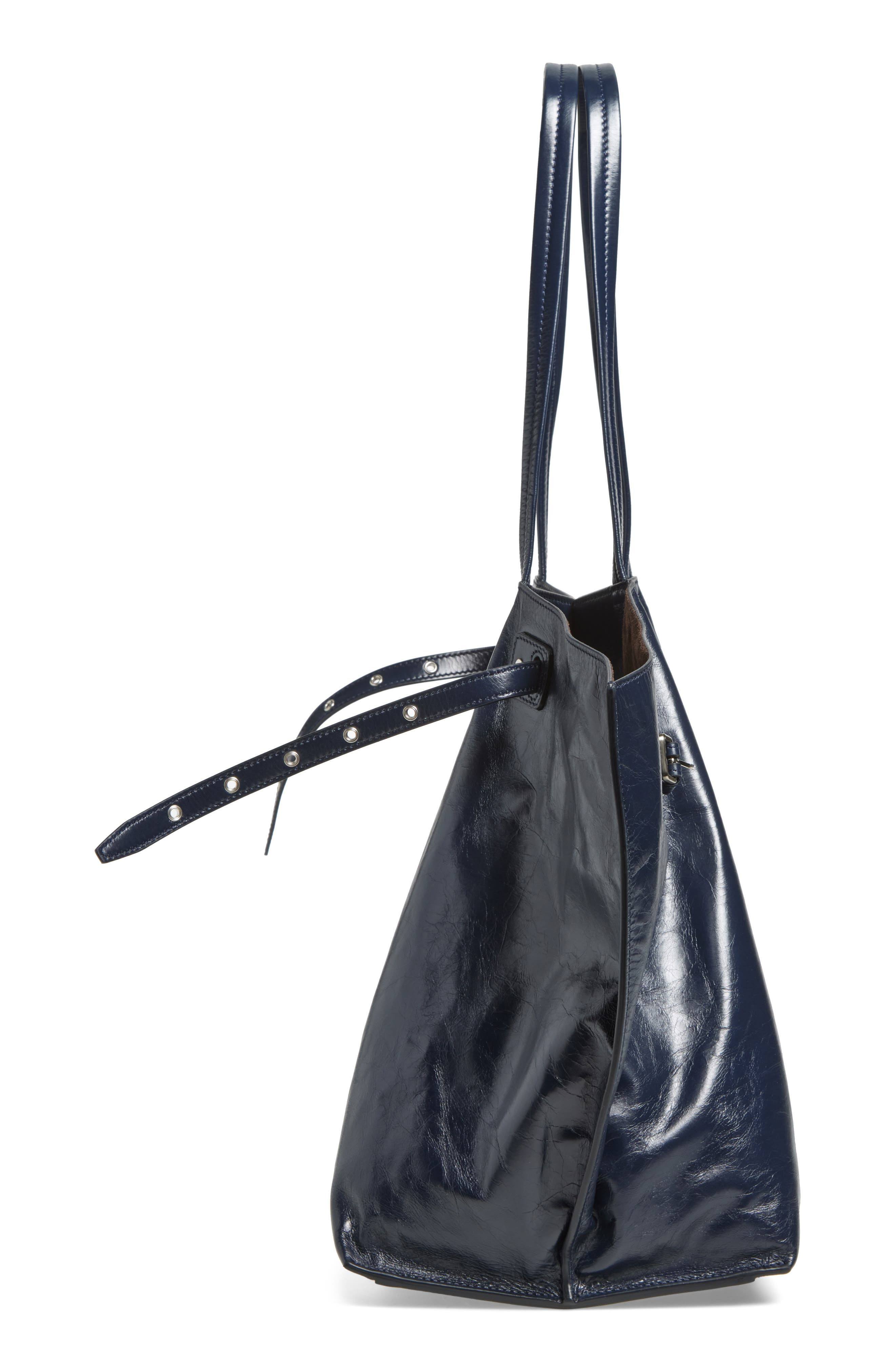 Proenza Schouler Days Leather Tote in Navy at Nordstrom - 5