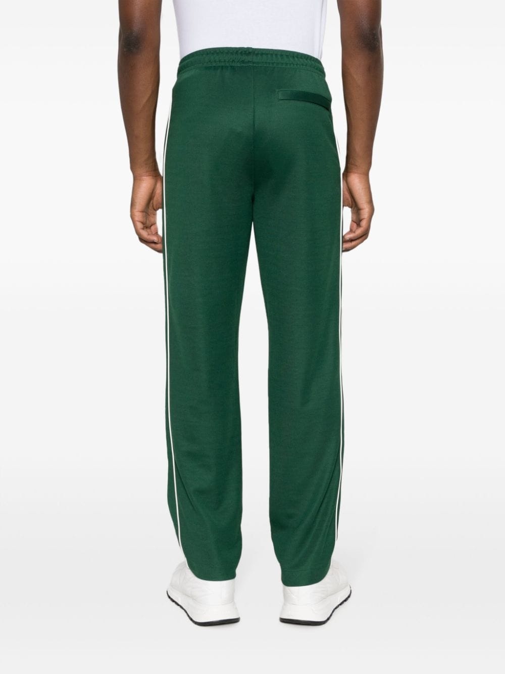 crocodile logo-patch piquÃ© track pants - 5