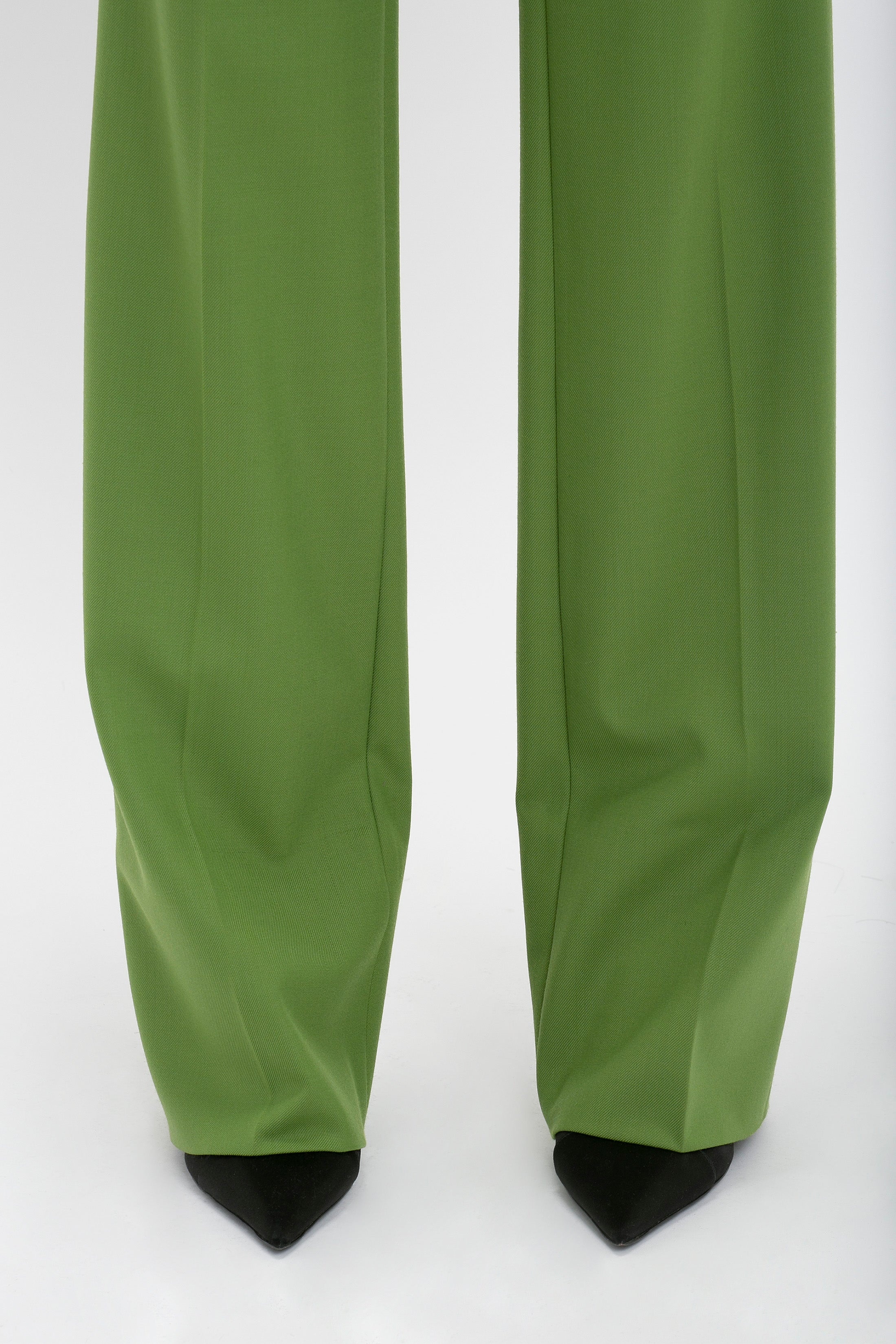 Tailored Straight Leg Trouser In Serpent Green - 6