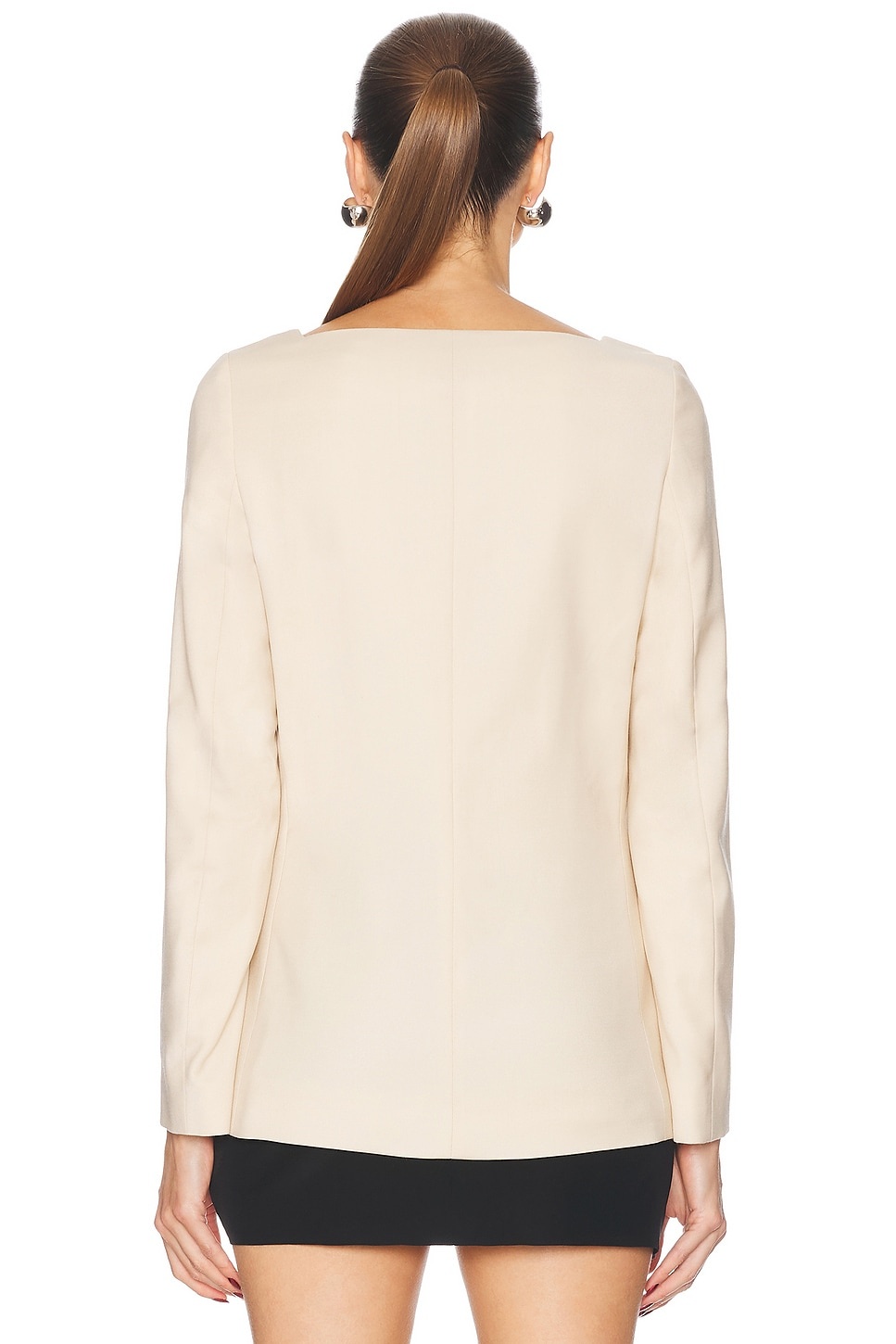 Square Neck Blazer Top - 3