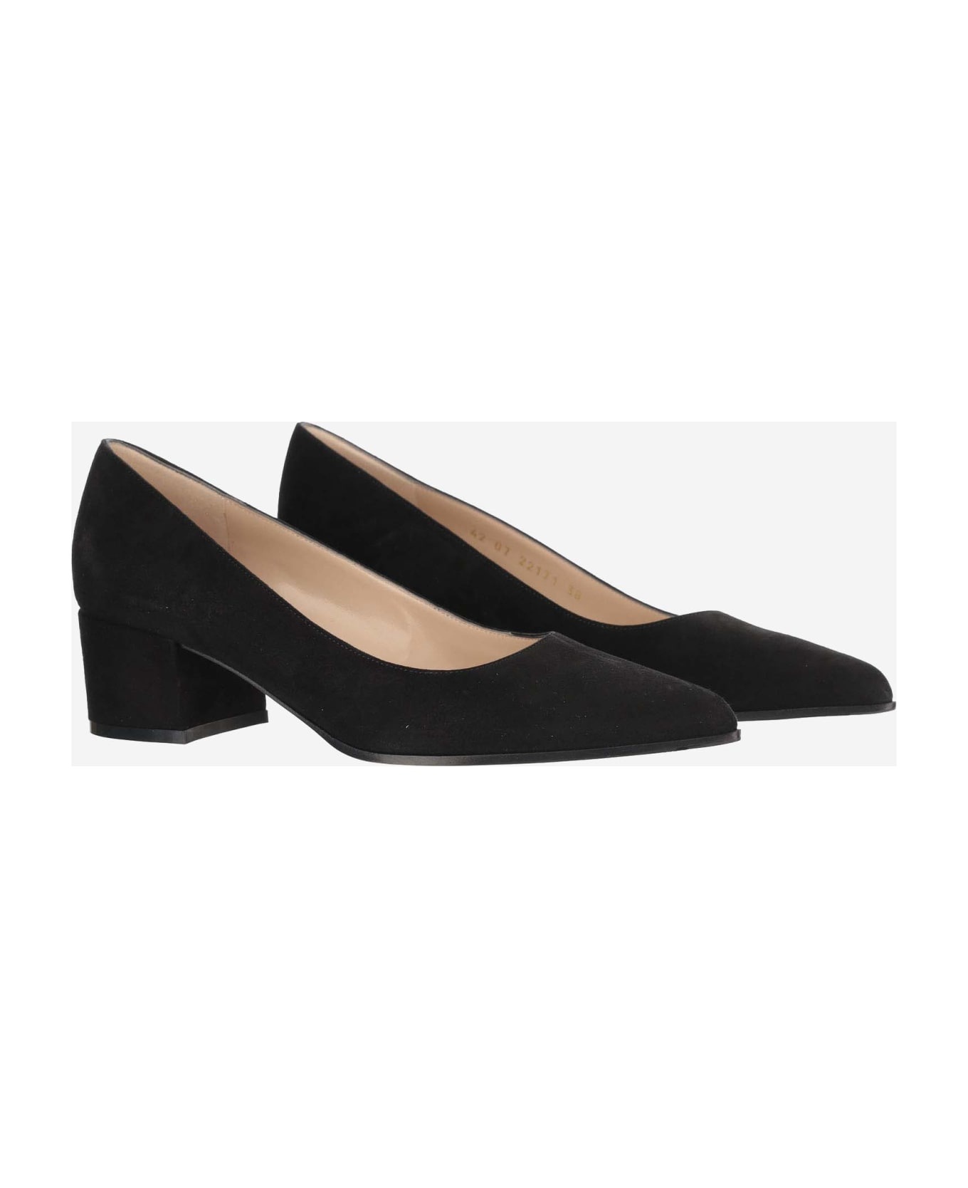 Black Suede Pumps - 3