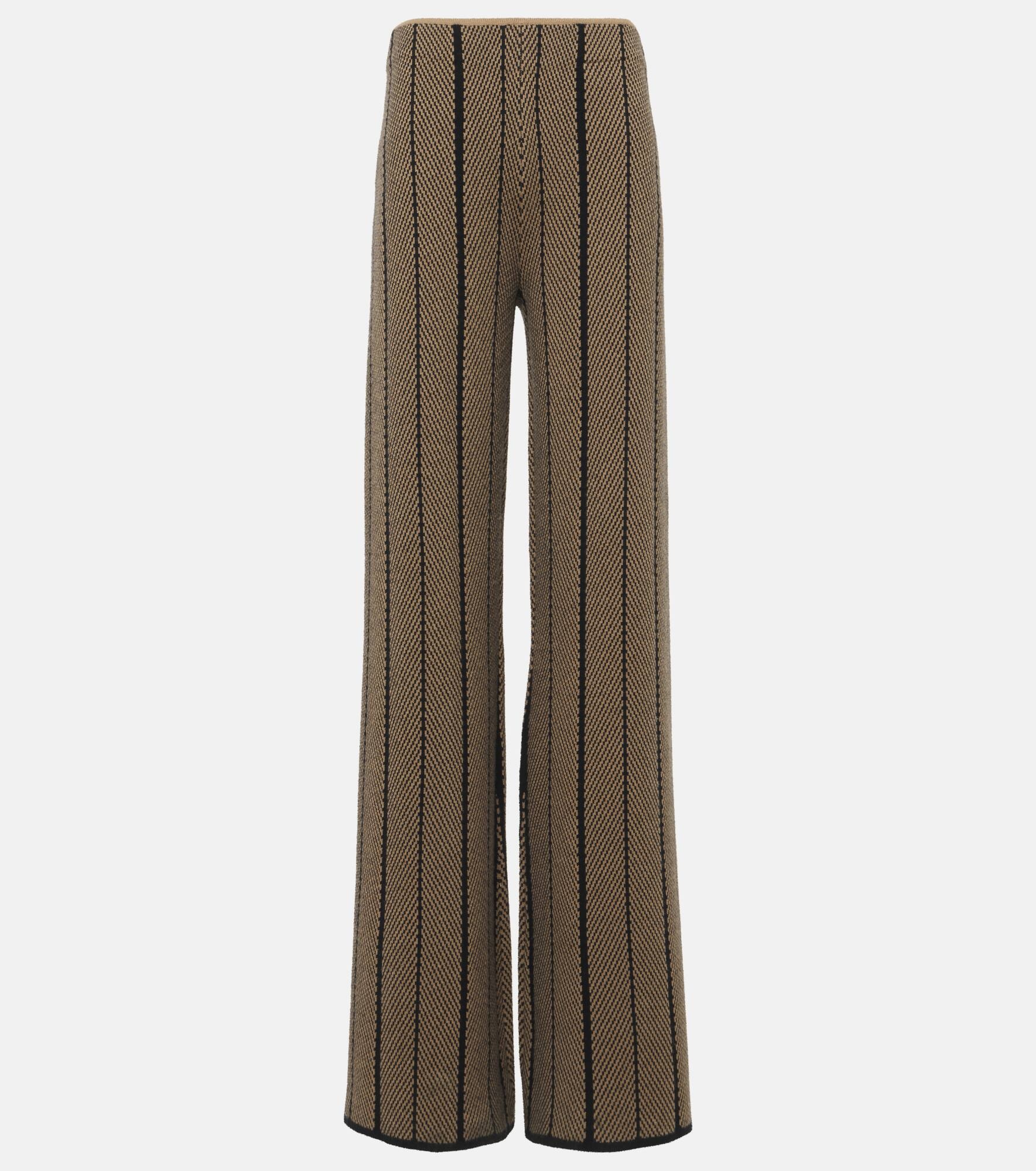 JOSEPH★ Chevron wool jacquard straight pants JOSEPH Chevron wool jacquard straight pants | mytheresa