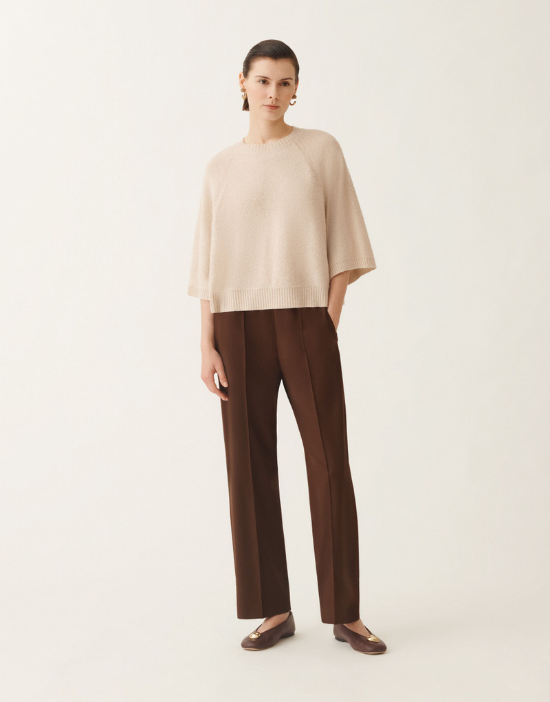 FABIANA FILIPPI Wool and silk cape with sequins outlook