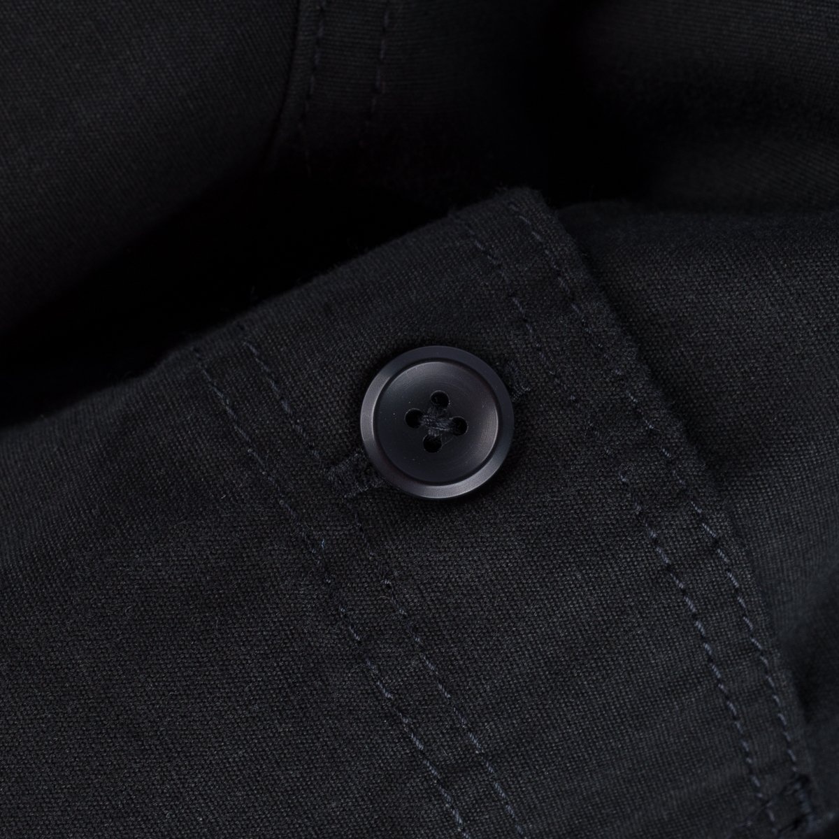 IHSH-395-BLK 7oz Fatigue Cloth Work Shirt - Black - 14