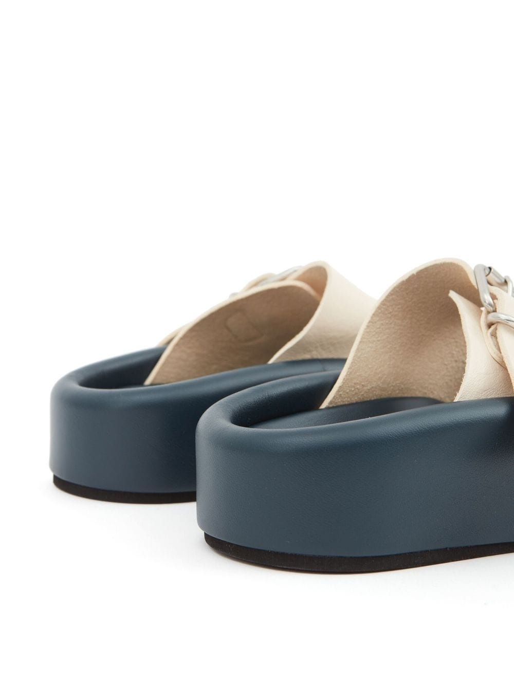 buckle-strap leather sandals - 5
