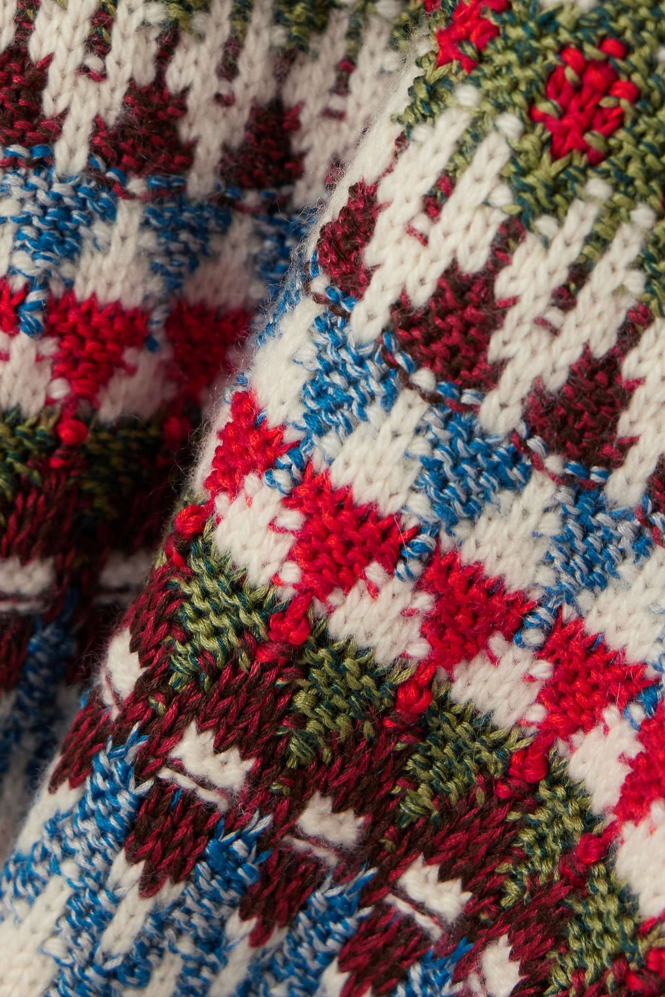 Trujillo Fair Isle silk, cashmere and cotton-blend sweater - 4
