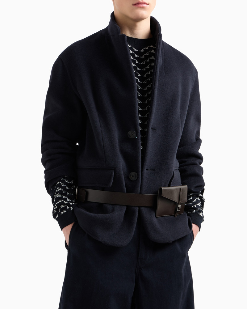 ASV LYOCELL AND VIRGIN WOOL-BLEND JUMPER WITH ALL-OVER JACQUARD EAGLE 5