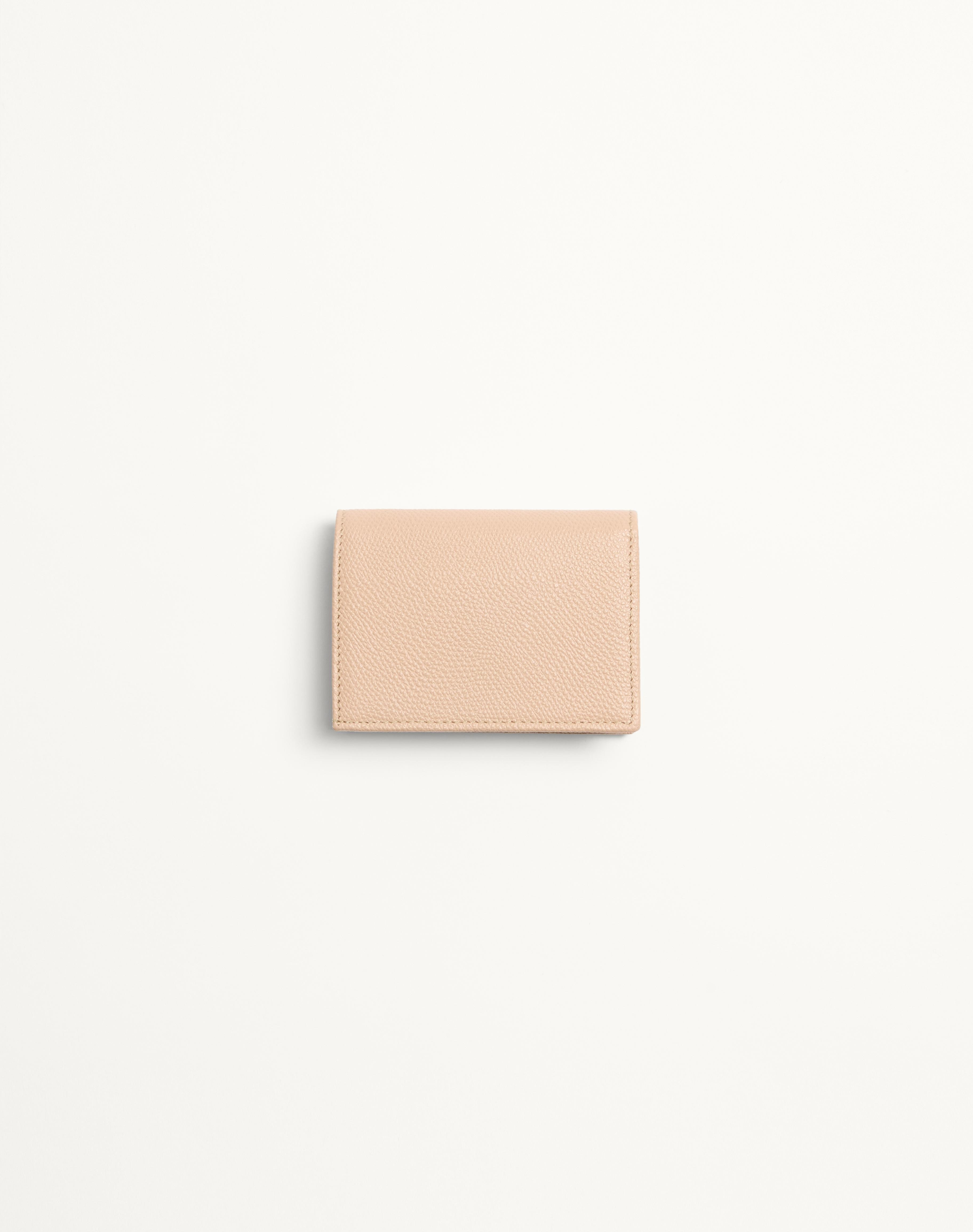 VLOGO SIGNATURE GRAINY CALFSKIN WALLET - 3
