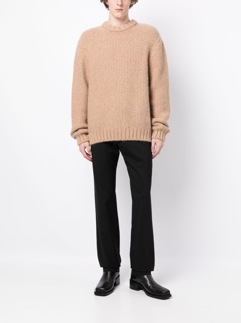 4G MOTIF-EMBROIDERED BALACLAVA JUMPER - 3