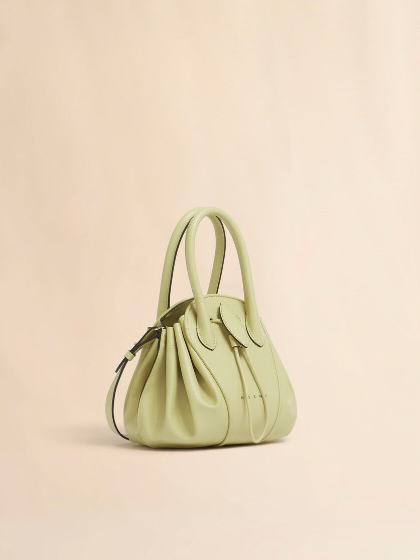 YELLOW LEATHER TULIPEA SMALL HANDBAG - 6
