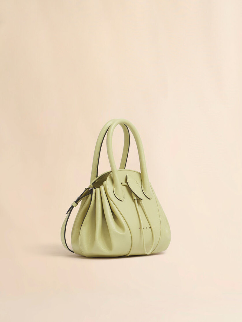 YELLOW LEATHER TULIPEA SMALL HANDBAG 6
