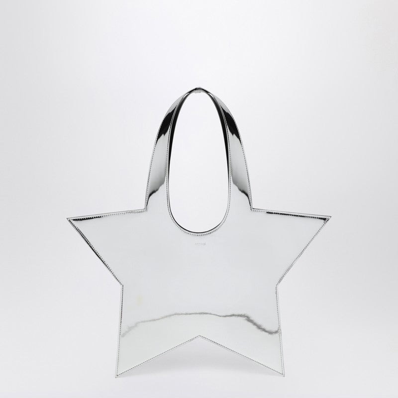 MINI STAR MIRRORED SILVER TOTE BAG - 1