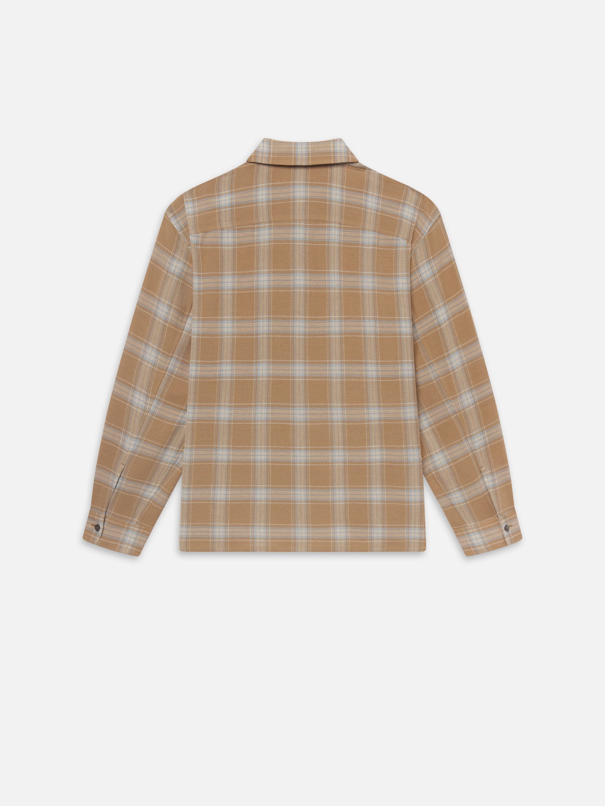 Plaid Shirt in Beige Plaid - 5