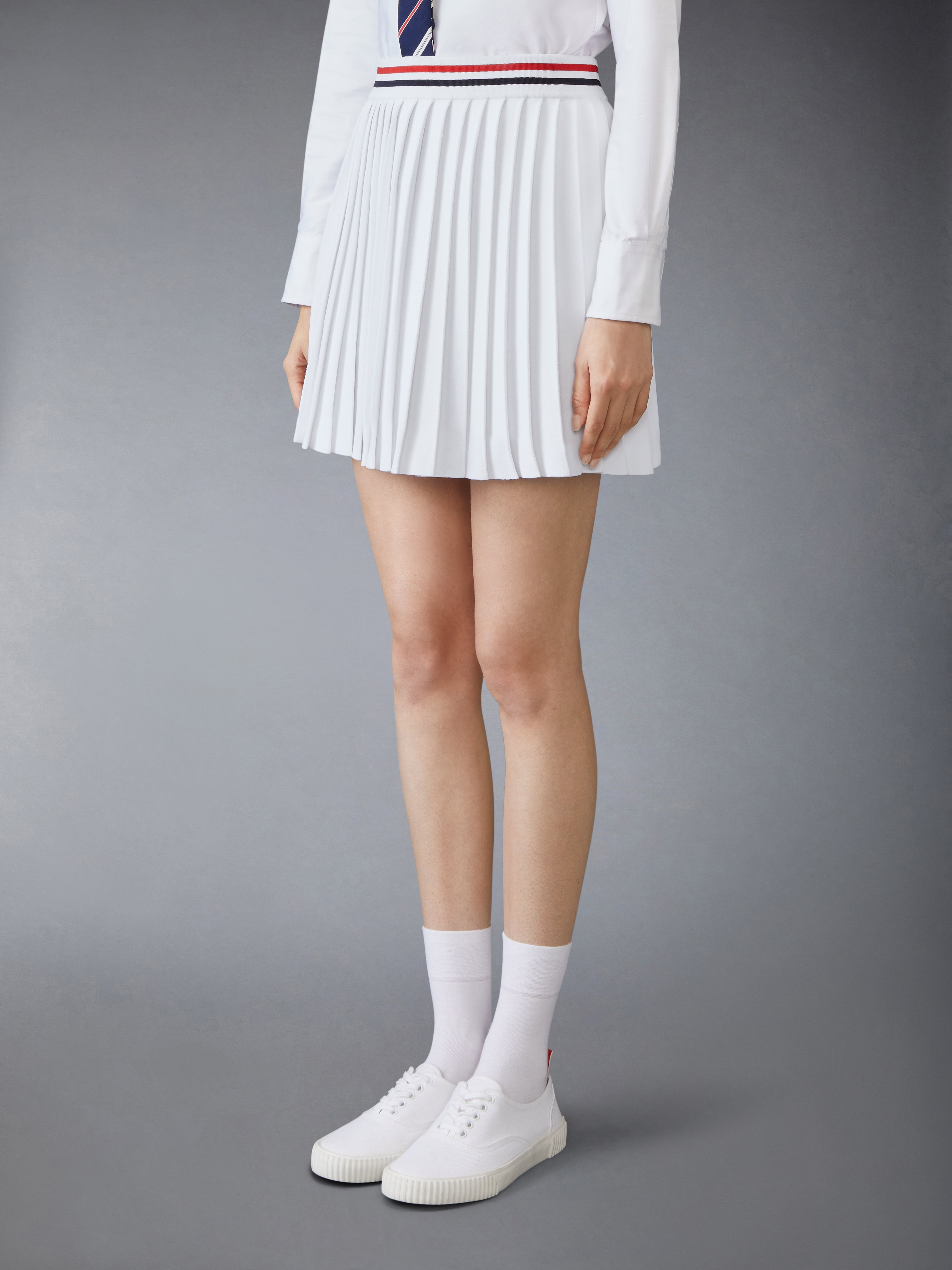 VISCOSE PLEATED MINI SKIRT - 3