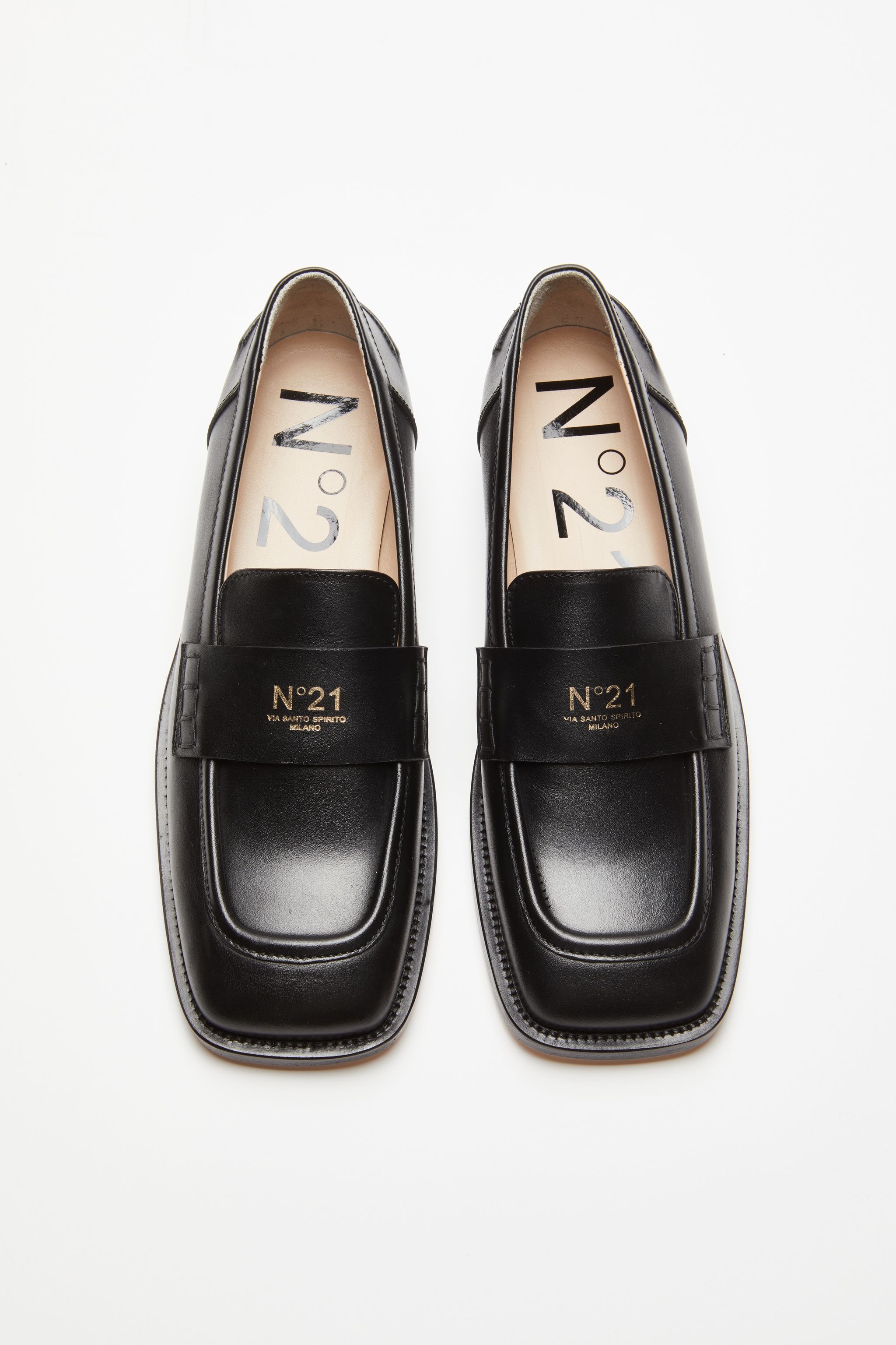 LOGO-PRINT LOAFERS - 2