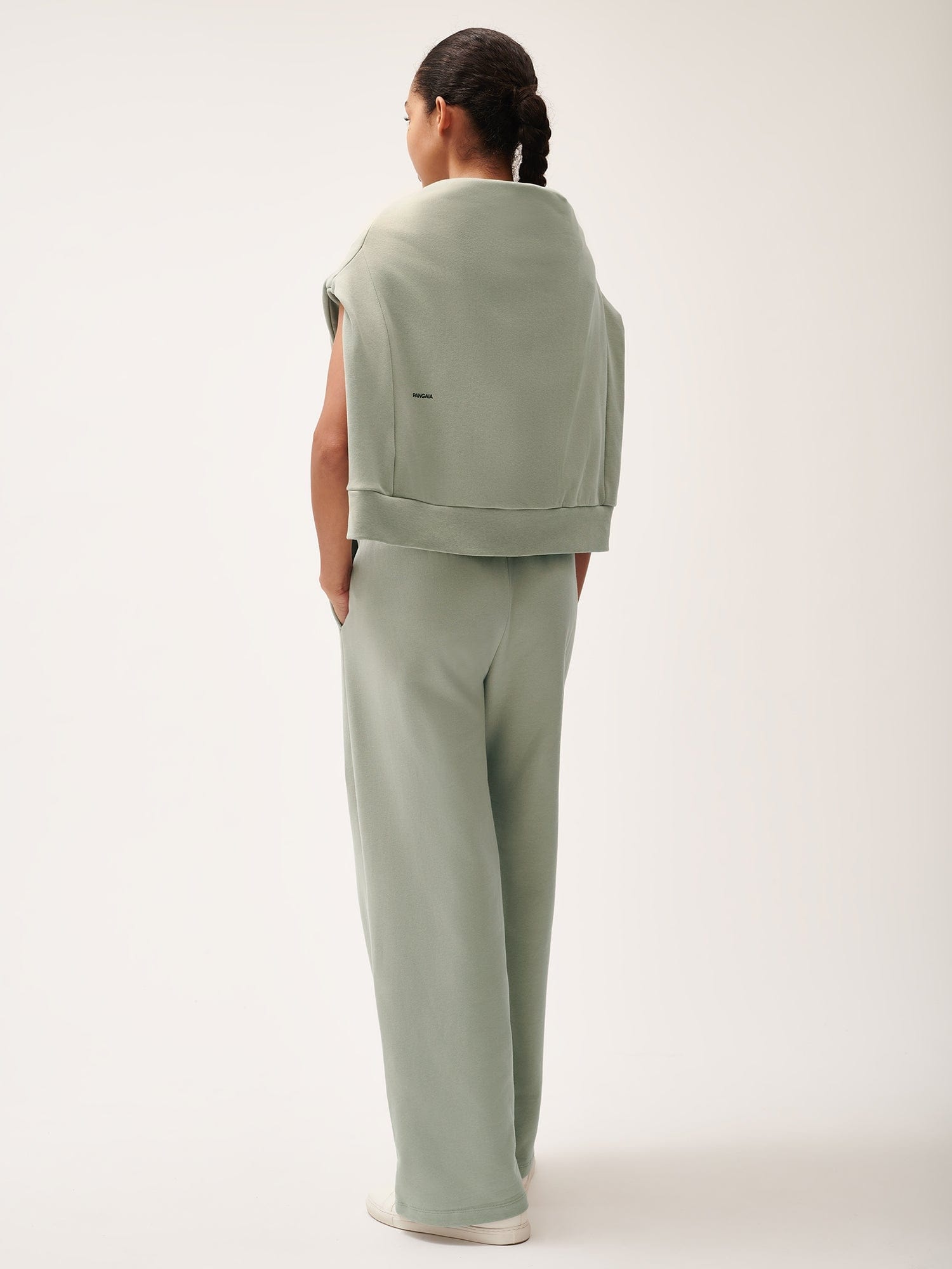 Womens 365 Midweight Straight Leg Track Pants - Moss Green - 3