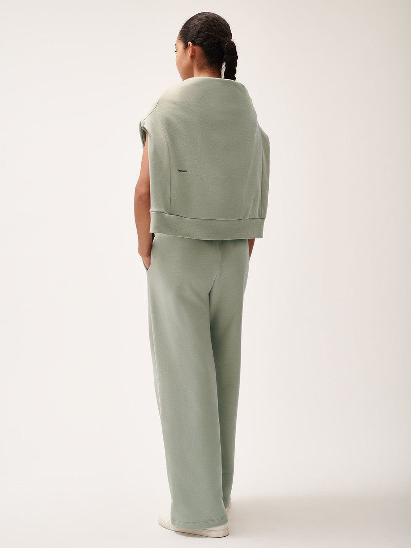 Womens 365 Midweight Straight Leg Track Pants - Moss Green 3