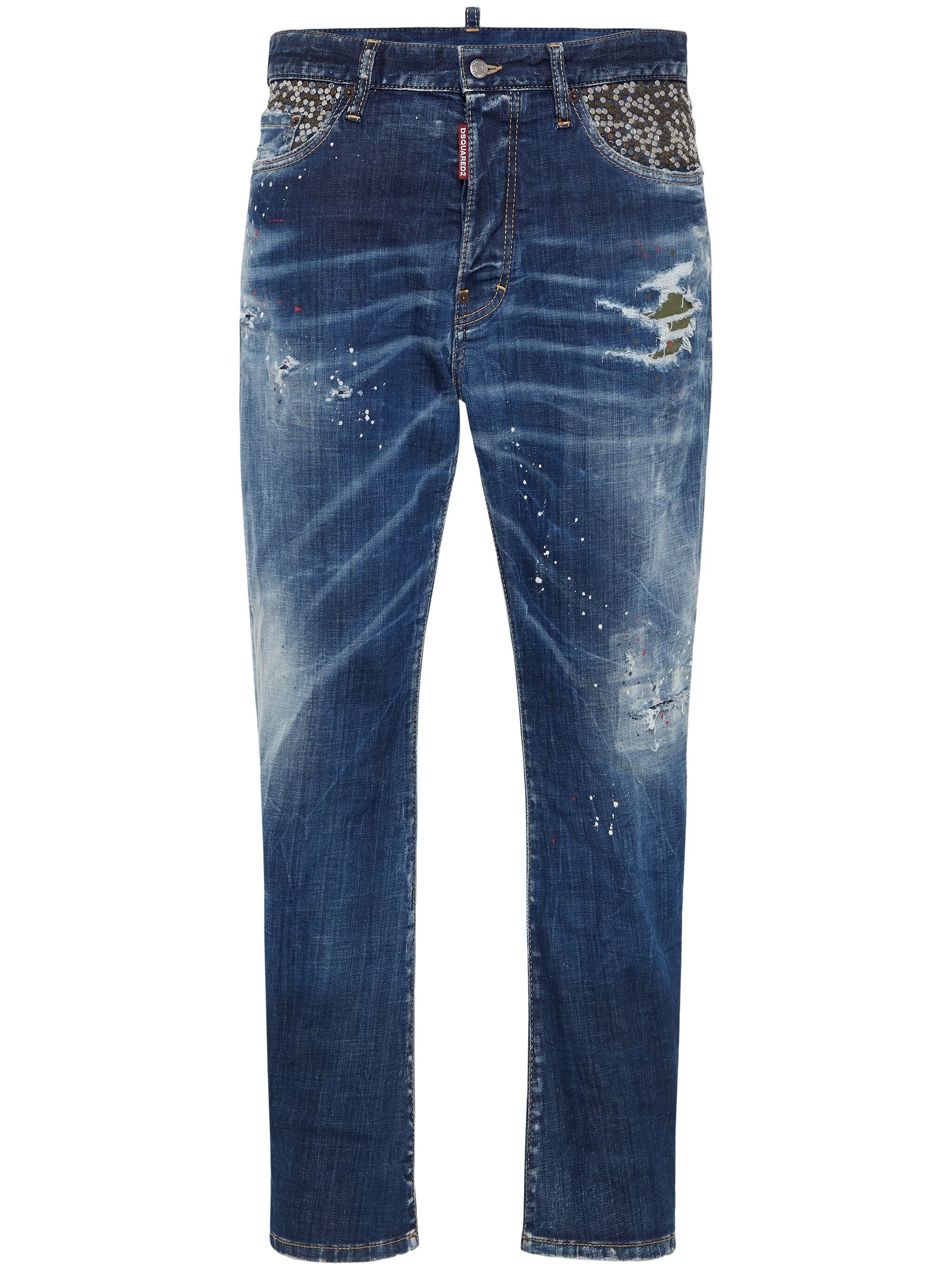 Distressed Straight-leg Jeans - 1