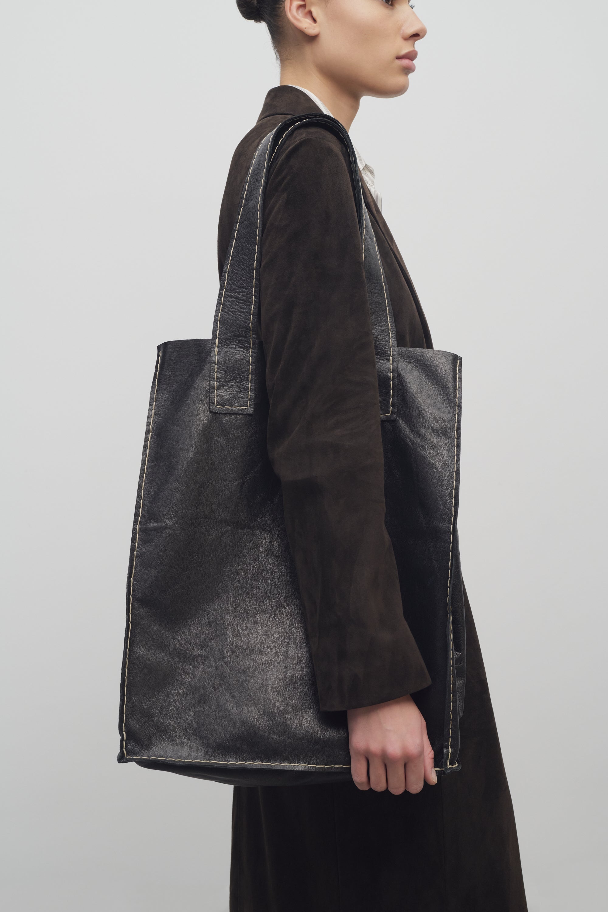 Maya Tote Bag in Leather - 4