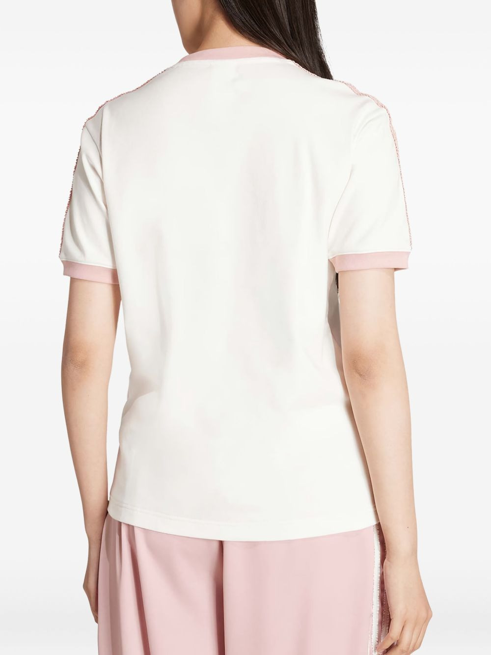ruffled three-stripes T-shirt - 3