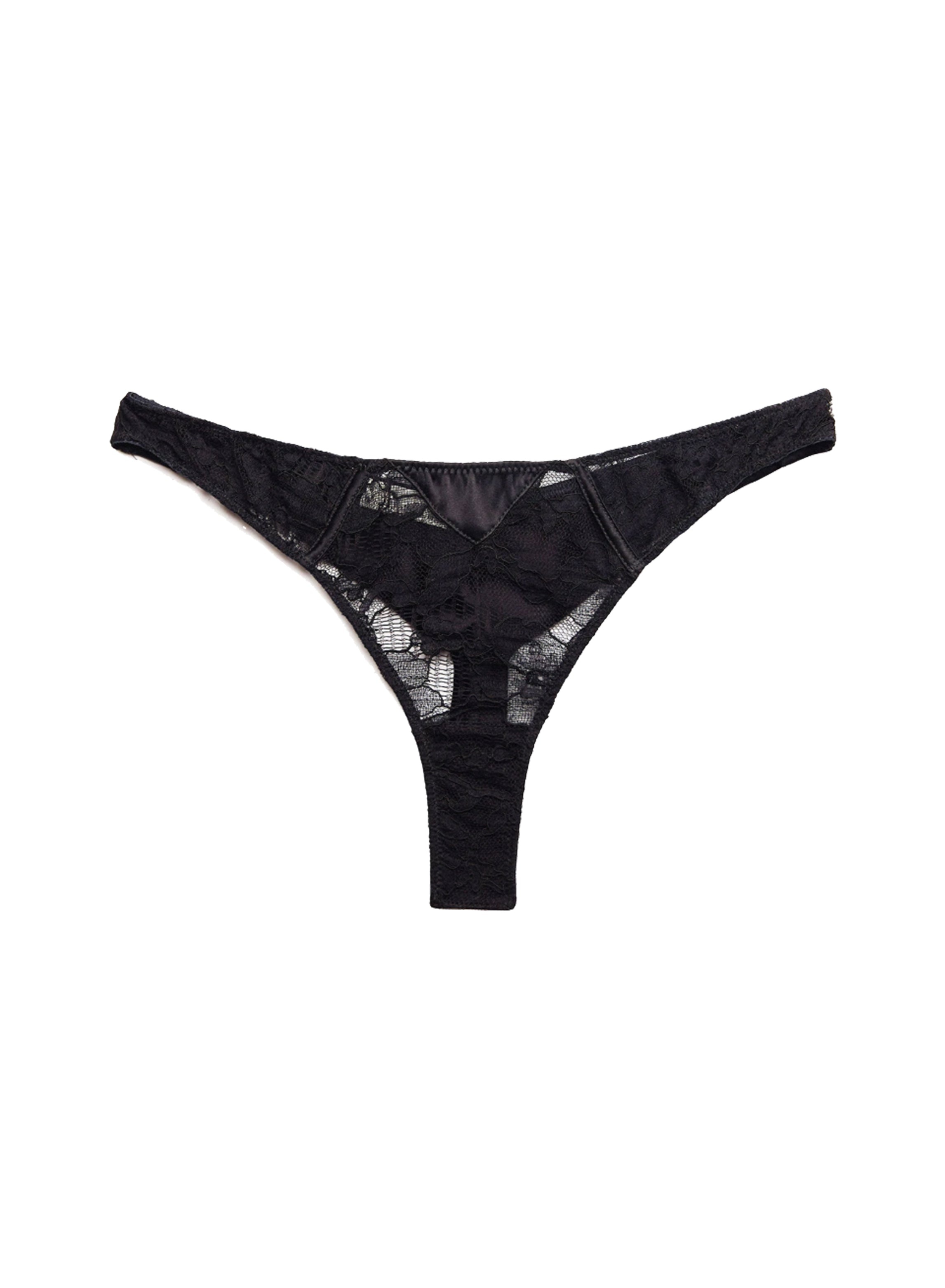 Magnolia Lace Thong - 1