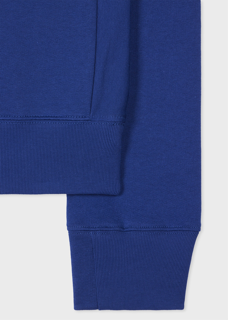 Paul Smith Royal Blue Zebra Logo Organic Cotton Sweatshirt outlook