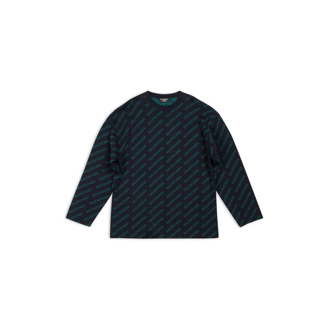 Men's Mini Allover Logo Sweater in Blue - 1