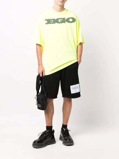 Palm Angels Ego-print drop-shoulder T-shirt outlook