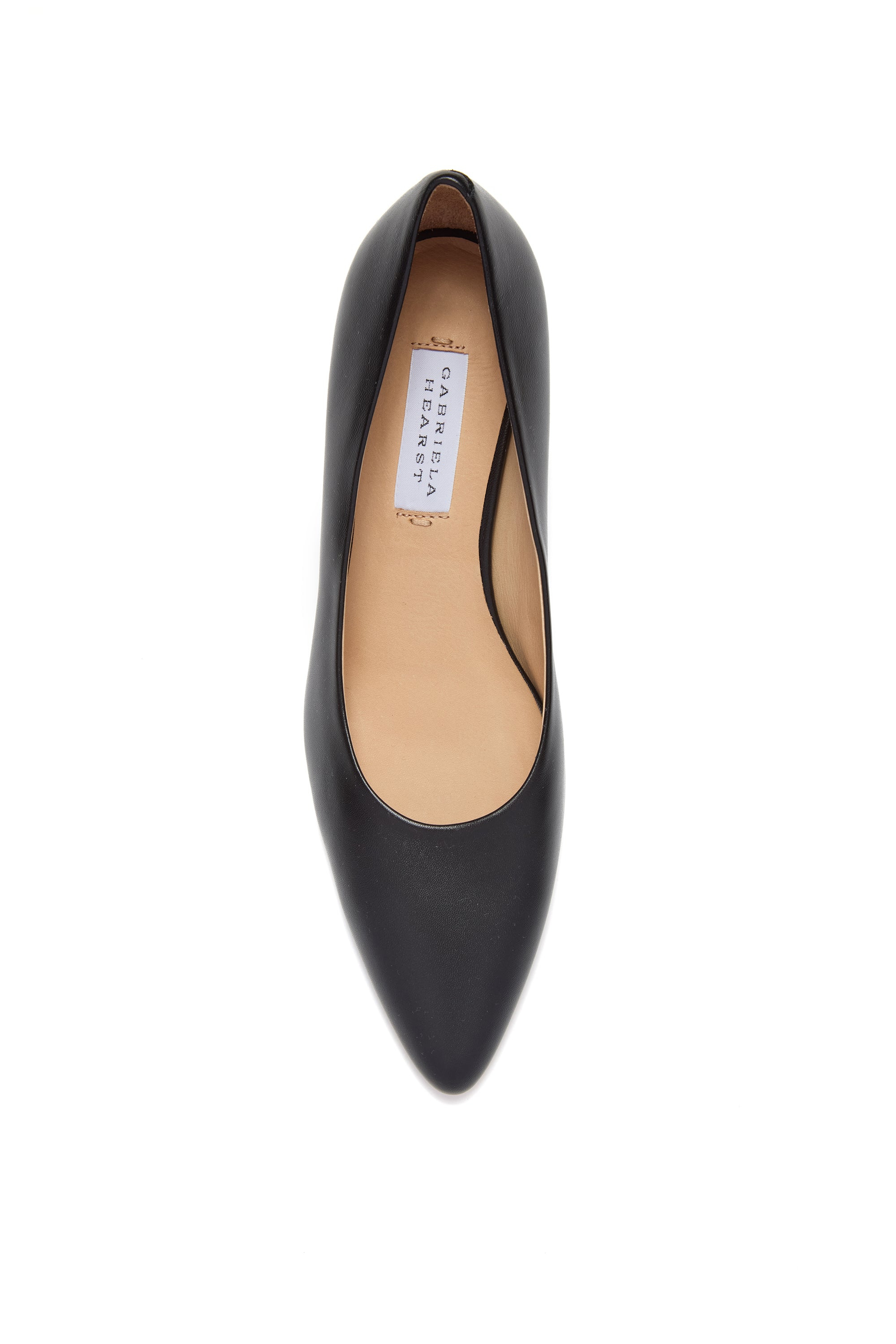 Peggy Pump in Black Nappa Leather - 4